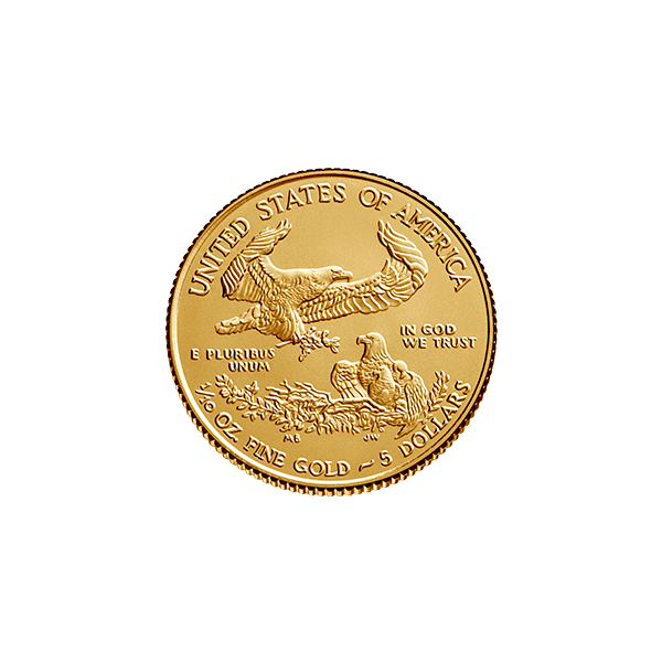 Back Product Image for 1/10 oz American Gold Eagle Coin (Random Year)